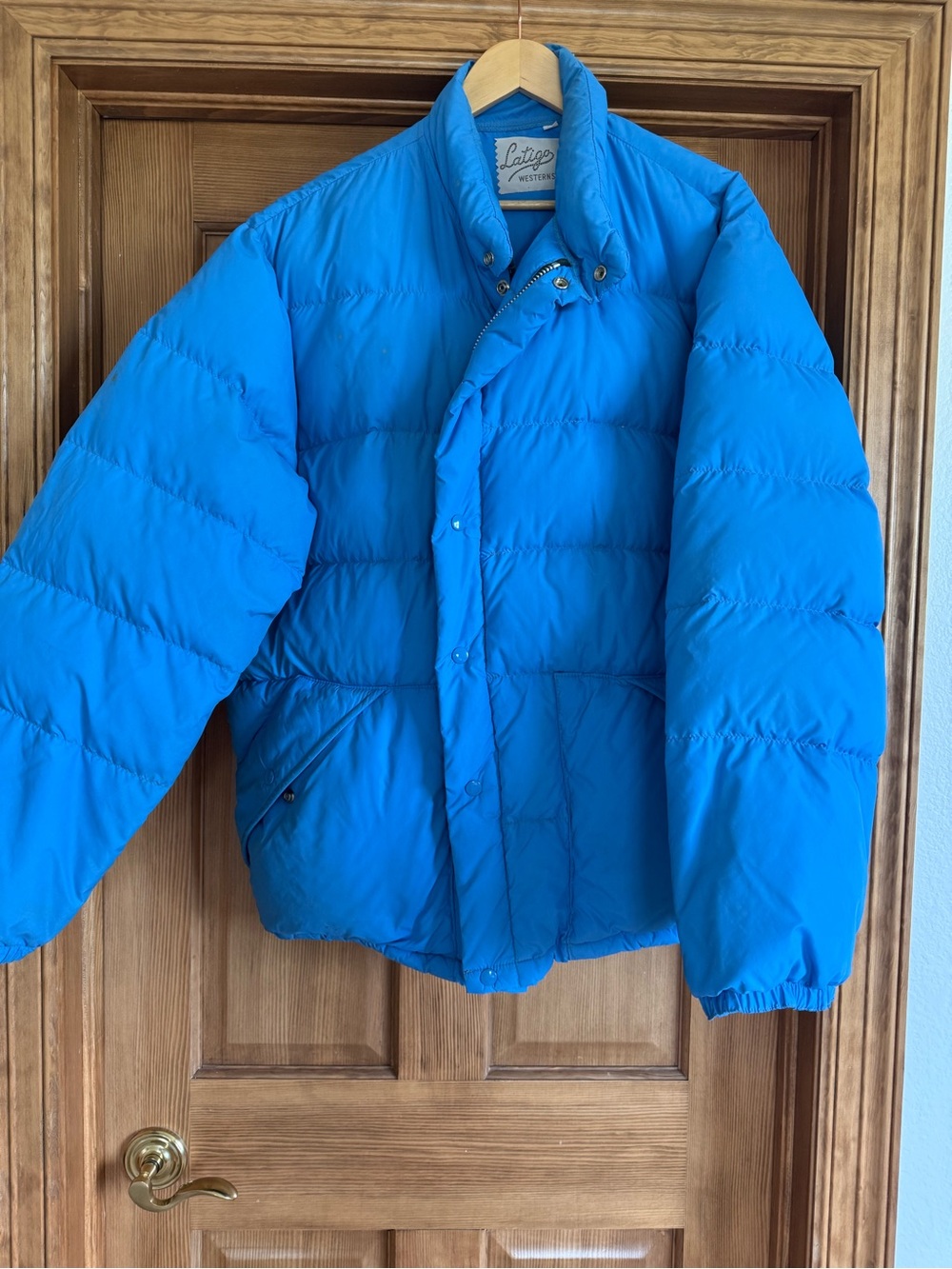 Latigo Bright Blue Quilted Puffer Jacket